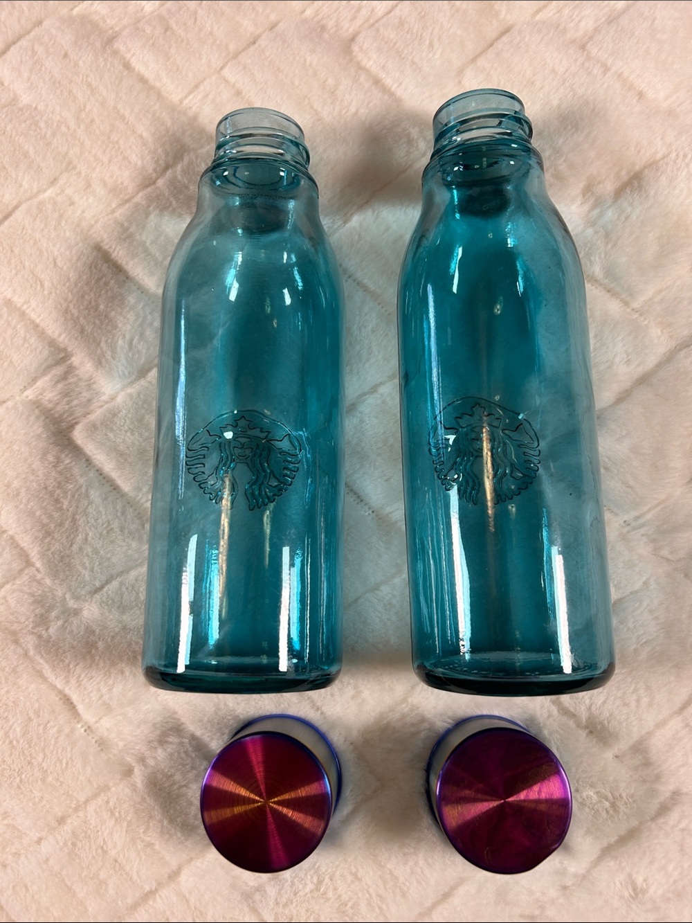 Starbucks Hawaii Collection Bottles with Silver Caps - Picture 2 of 6